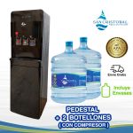 Dispensador negro + 2 Botellones