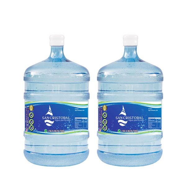 Recarga 2 Agua Purificada x  20 ltrs