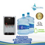 Dispensador Sobremesa + 2 agua purificada x 20 ltrs